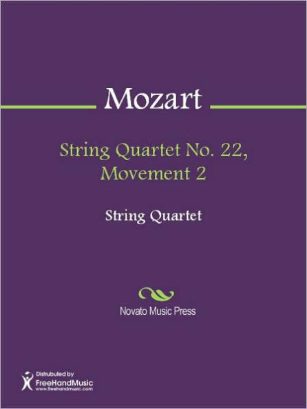 String Quartet No. 22, Movement 2