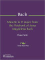 Musette in D major from the Notebook of Anna Magdelena Bach