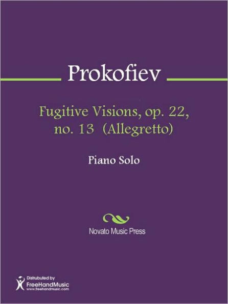 Fugitive Visions, op. 22, no. 13 (Allegretto)