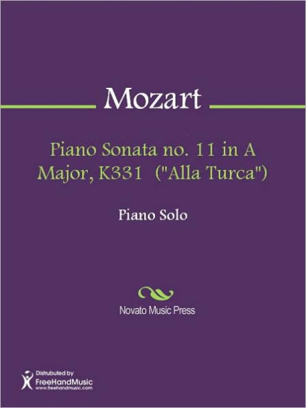 Piano Sonata no. 11 in A Major, K331 (