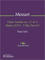 Piano Sonata no. 11 in A Major, K331 (