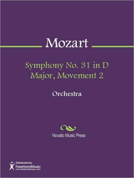 Symphony No. 31 in D Major, Movement 2
