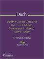 Double Clavier Concerto No. 1 in C Minor, Movement 3 (Score) (BWV 1060)