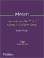 Violin Sonata No. 7 in A Major, K12 (Piano Score)