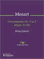 Divertimento No. 3 in F Major, K138