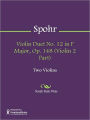 Violin Duet No. 12 in F Major, Op. 148 (Violin 2 Part)