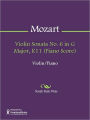 Violin Sonata No. 6 in G Major, K11 (Piano Score)