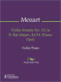 Violin Sonata No. 32 in B-flat Major, K454 (Piano Part)