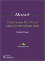 Violin Sonata No. 29 in A Major, K385e (Piano Part)