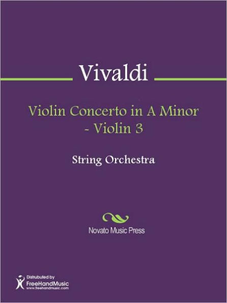 Violin Concerto in A Minor - Violin 3
