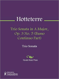 Trio Sonata in A Major, Op. 3 No. 5 (Basso Continuo Part)