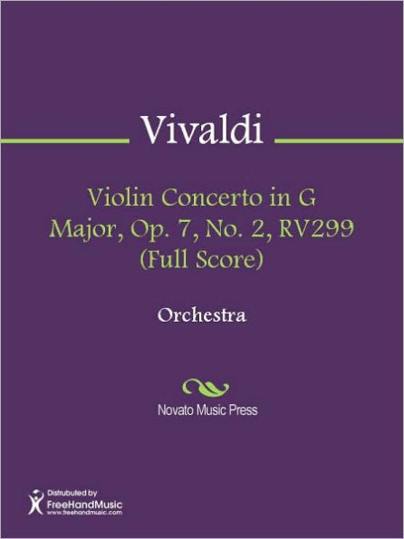 Violin Concerto in G Major, Op. 7, No. 2, RV299 (Full Score)