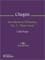 Introduction/Polonaise, Op. 3 - Piano Score