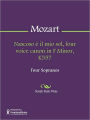 Nascoso e il mio sol, four voice canon in F Minor, K557