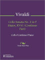 Cello Sonata No. 2 in F Major, RV41 (Continuo Part)