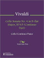 Cello Sonata No. 4 in B-flat Major, RV45 (Continuo Part)