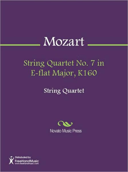 String Quartet No. 7 in E-flat Major, K160