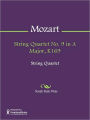 String Quartet No. 9 in A Major, K169