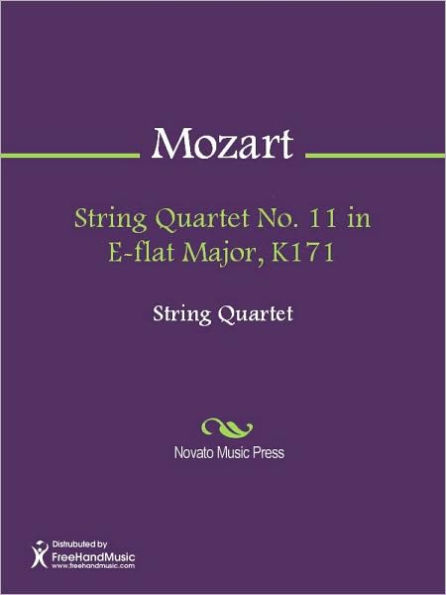 String Quartet No. 11 in E-flat Major, K171