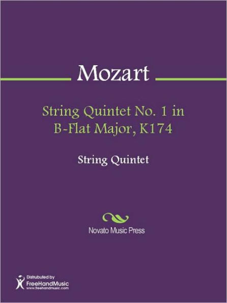 String Quintet No. 1 in B-Flat Major, K174