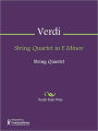 String Quartet in E Minor