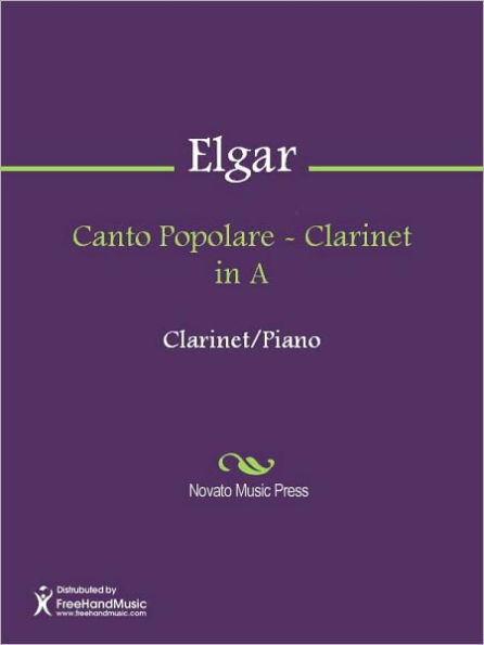Canto Popolare - Clarinet in A