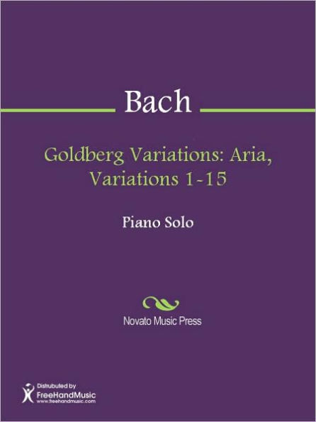 Goldberg Variations: Aria, Variations 1-15