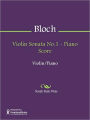 Violin Sonata No.1 - Piano Score