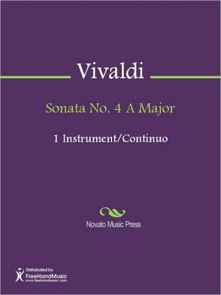 Sonata No. 4 A Major