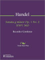 Sonata g minor Op. 1 No. 2 HWV 360