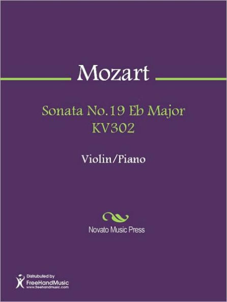 Sonata No.19 Eb Major KV302