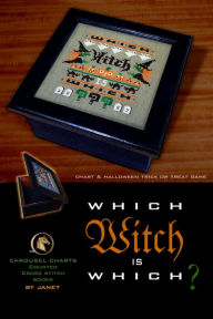 Title: Which Witch is Which? Cross Stitch Candy Box Lid with Homonym Brain Teaser Game, Author: Janet Raty