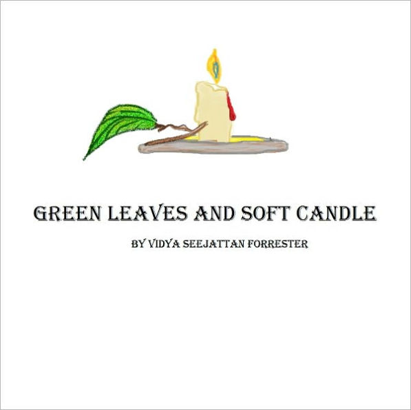 Green Leaves and Soft Candle