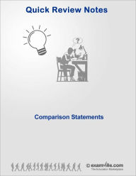 Title: English Grammar - Comparison Statements, Author: Examville Staff