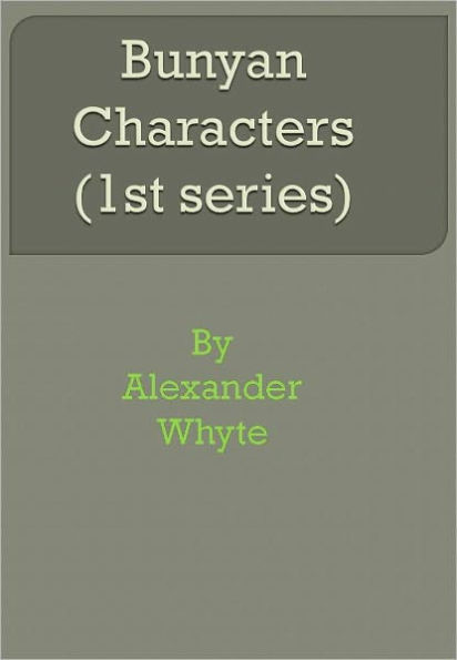 Bunyan Characters (1st series)