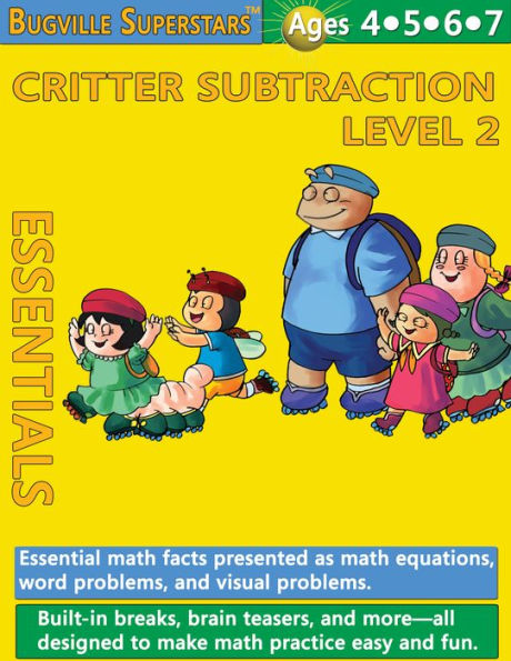 Critter Subtraction Essentials Level 2: Essential Math Facts for Subtraction (Learning Books for Kindergarten Skills, Grade 1 and Up)