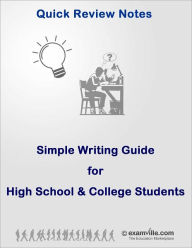 Title: Simple Writing Guide for High School and College Students, Author: Jones