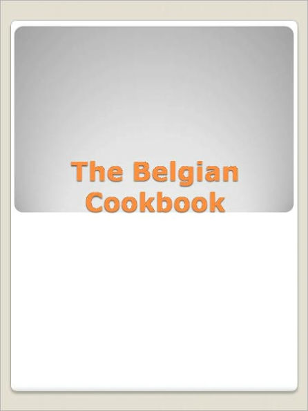 The Belgian Cookbook