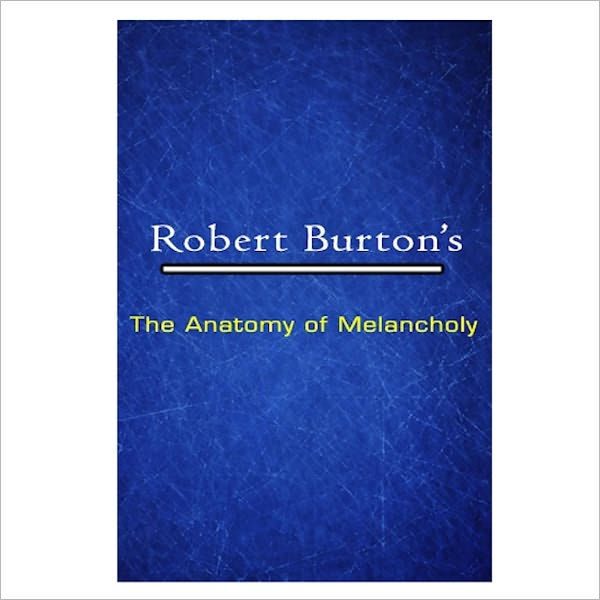 robert burton anatomy of melancholy pdf