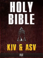 BIBLE: KJV & ASV // King James Version: Best Selling Bible / American Standard Version (THE HOLY BIBLE FOR NOOK) - FLT