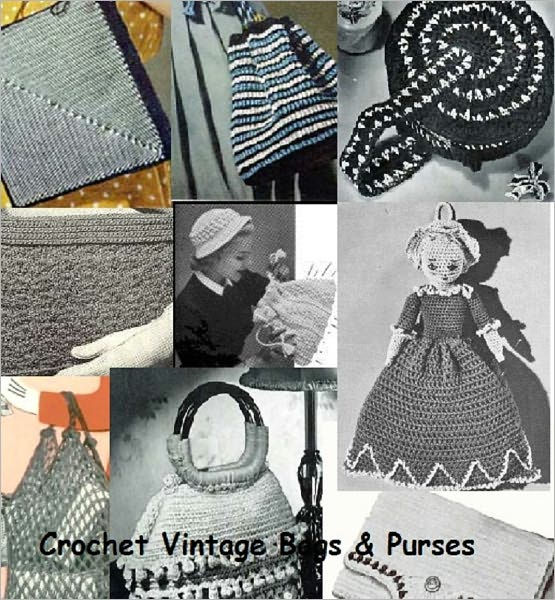Crochet Vintage Bags and Purse Patterns 18 Vintage Purse and Handbag