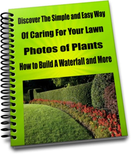 Discover the Simple and Easy Way of Caring For Your Lawn- Photos of Plants-How to Build A Waterfall and More