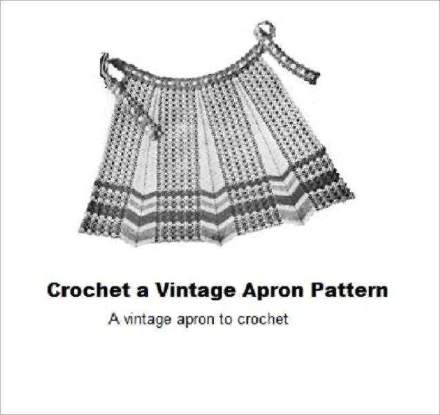 Crochet A Vintage Apron Pattern Vintage Crocheted Apron Pattern By Bookdrawer Nook Book Ebook Barnes Noble