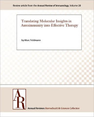 Title: Translating Molecular Insights in Autoimmunity into Effective Therapy, Author: Marc Feldmann