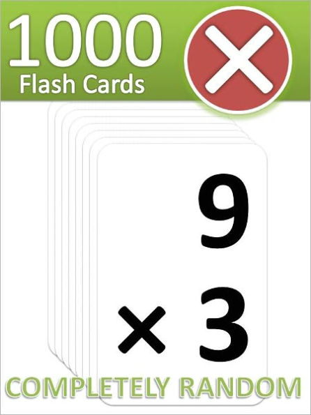 1000 Multiplication Flash Cards