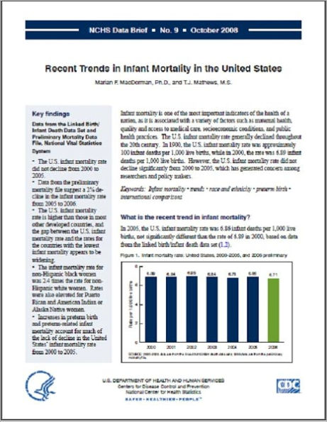 Recent Trends in Infant Mortality in the United States