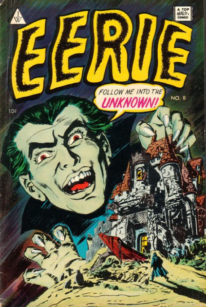 EERIE magazine NO.8 France版 Vintage Horror Comics: Eerie No. 8 Circa 1951: Ghost of the