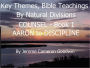 COUNSEL - AARON to DISCIPLINE - Book 1 - Key Themes And Bible Teachings By Natural Divisions