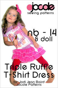 Title: Triple Ruffle T-Shirt Dress - Sewing Pattern, Author: Jodi Jean Baird