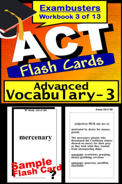 ACT Test Advanced Vocabulary--ACT Flashcards--ACT Prep Exam Workbook 3 of 13